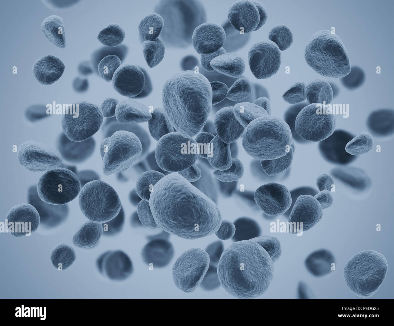 La diffusione delle cellule tumorali Foto Stock