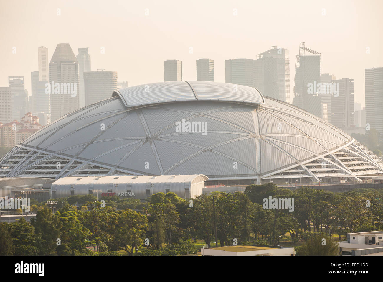 Architettura di Singapore mozzo Sport Stadium Foto Stock