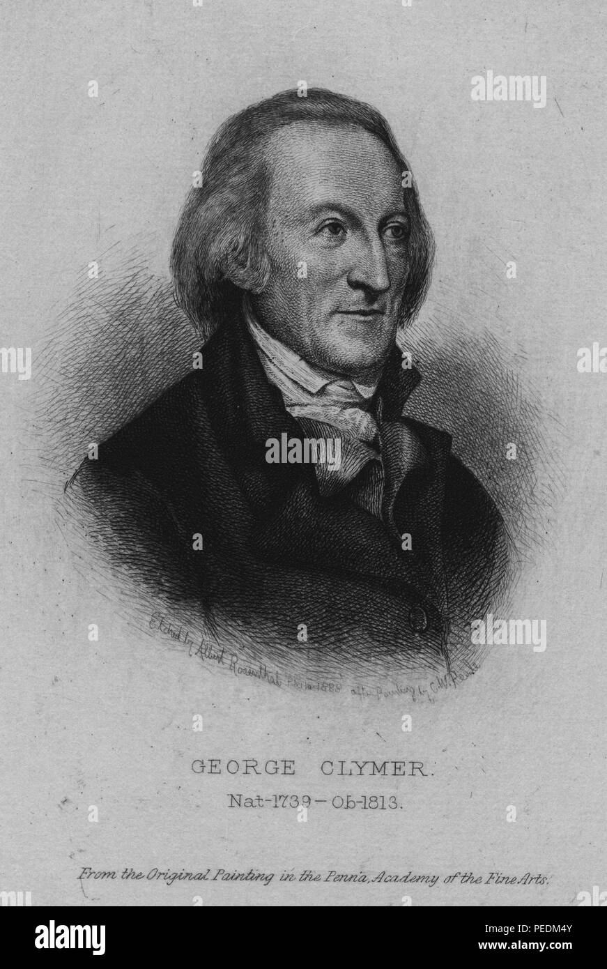 George Clymer, 1843. Dalla Biblioteca Pubblica di New York. () Foto Stock
