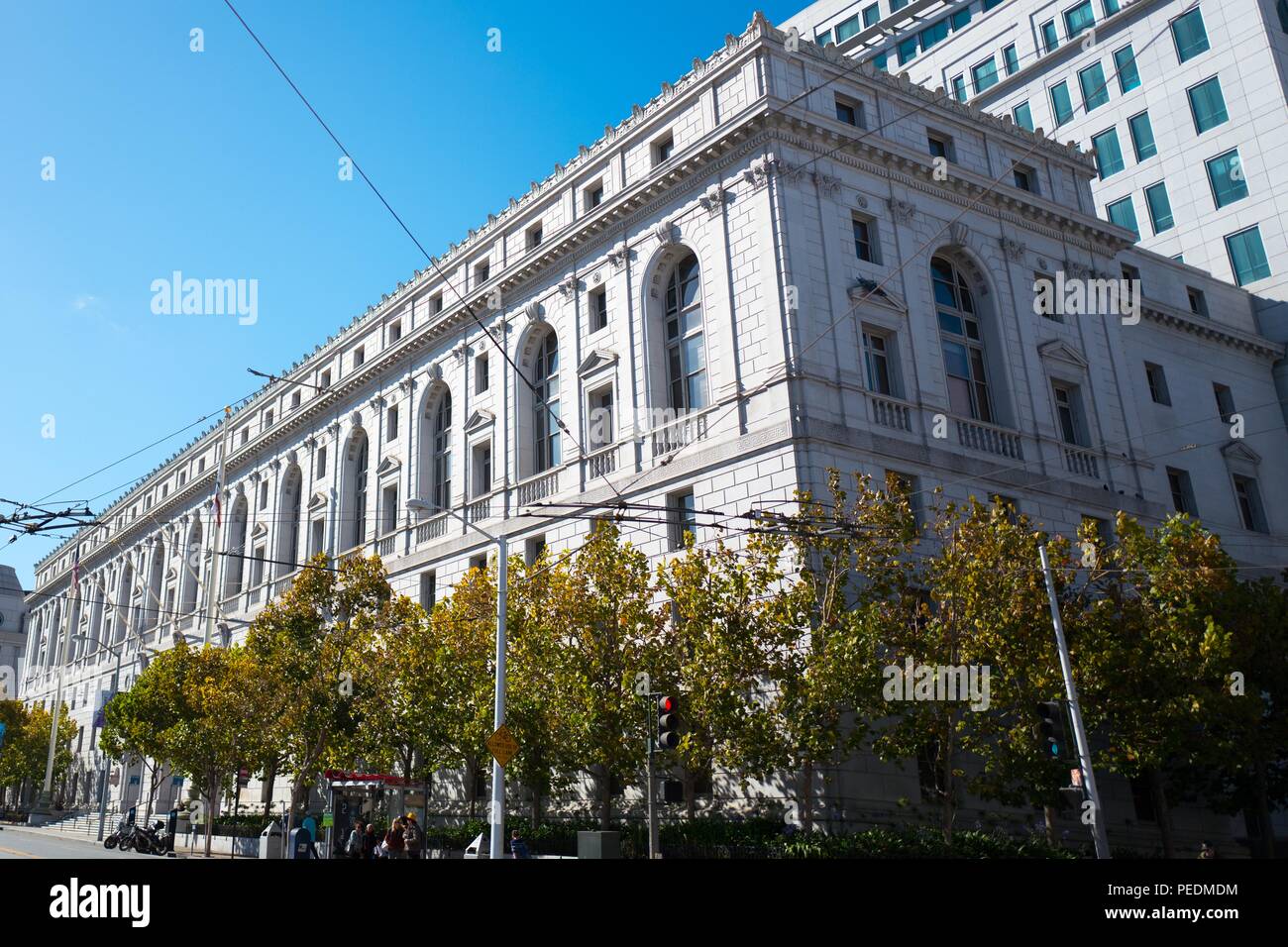 La facciata della Corte Suprema della California nel Centro Civico quartiere di San Francisco, California, il 2 ottobre 2016. () Foto Stock