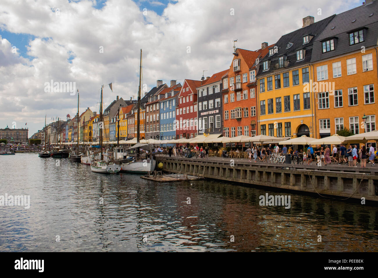 Nyhavn, Copenhagen, Danimarca Foto Stock