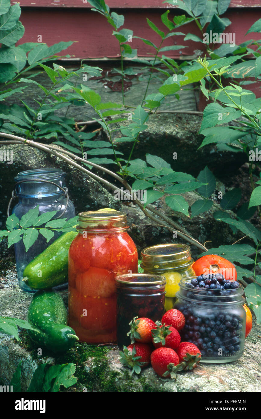 Home-cibi conservati. Fotografia Foto Stock