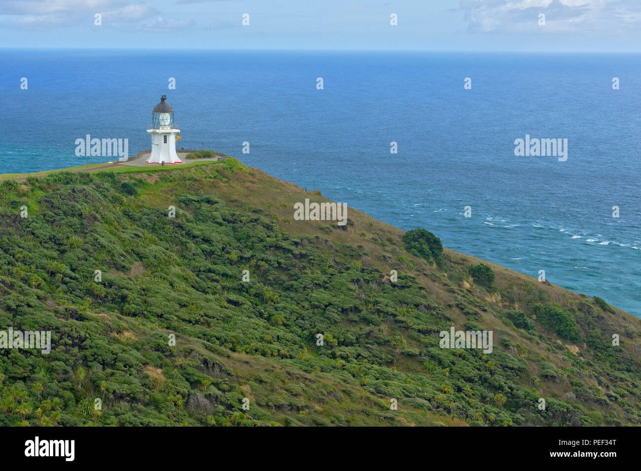 Cape Reinga Light House, Isola del nord, Nuova Zelanda Foto Stock