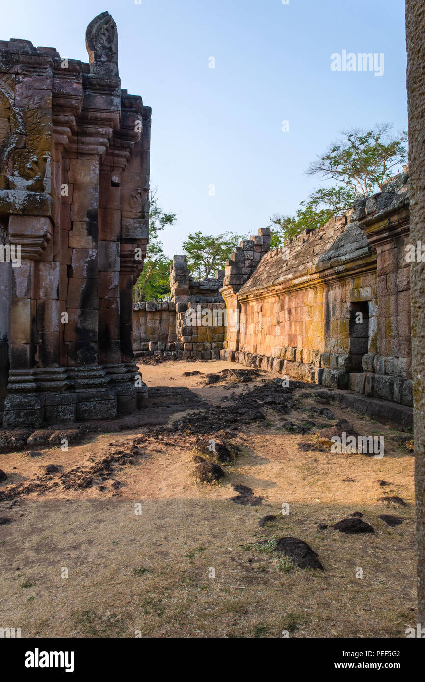 Prasat Hin di Phnom Rung Historical Park, Buriram Thailandia Foto Stock