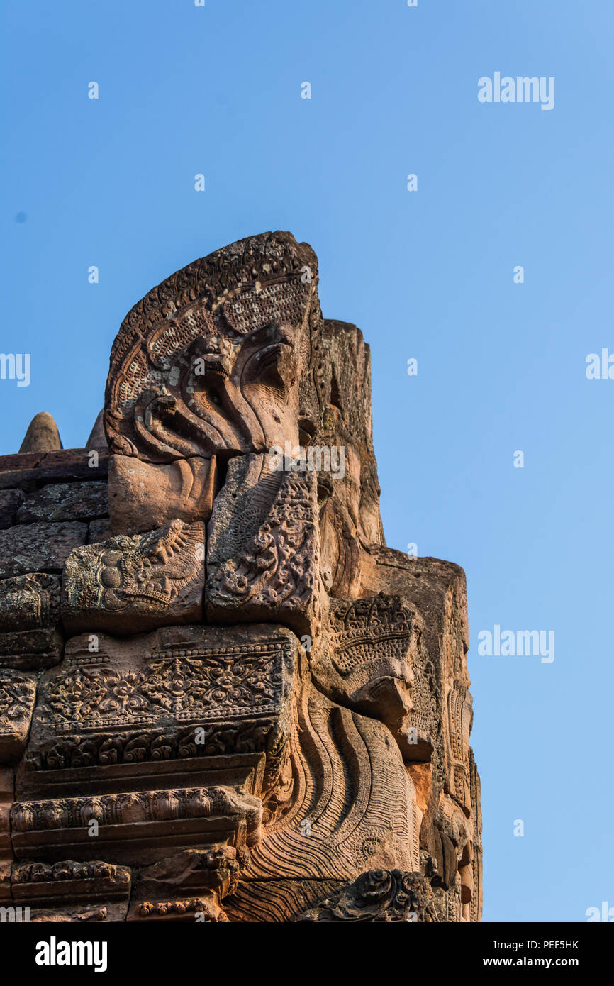 Prasat Hin di Phnom Rung Historical Park, Buriram Thailandia Foto Stock
