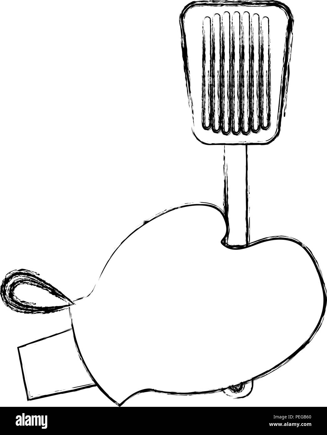 Guanto cucina con spatule illustrazione vettoriale design Illustrazione Vettoriale