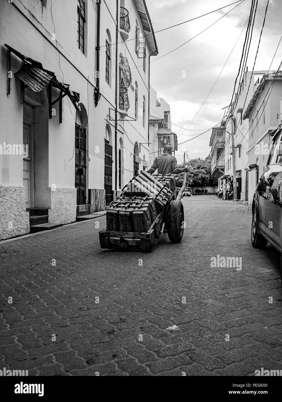 Parte vecchia di Mombasa Foto Stock