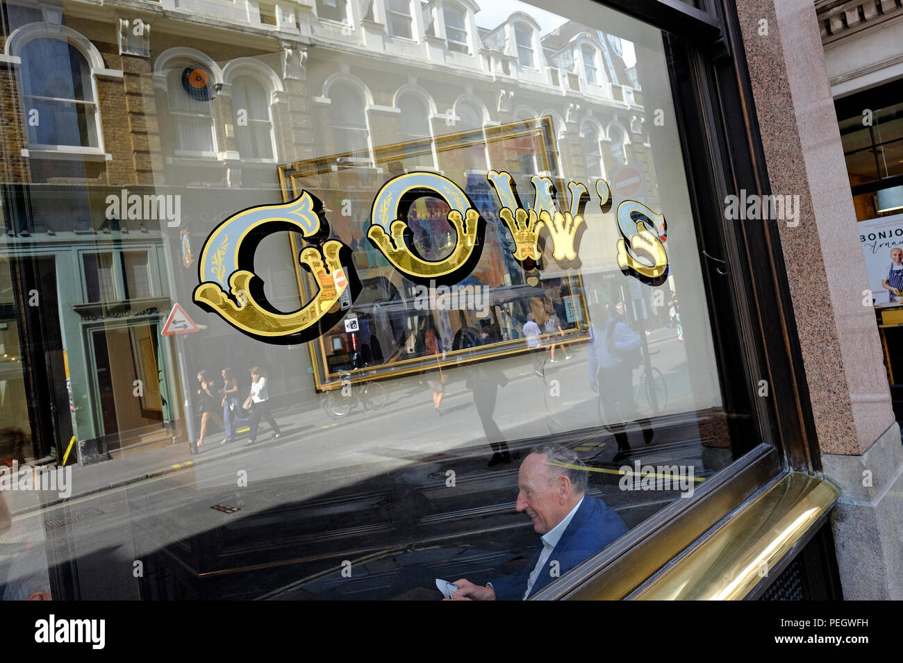 Gow ristorante Old Broad Street, Londra, Inghilterra Foto Stock