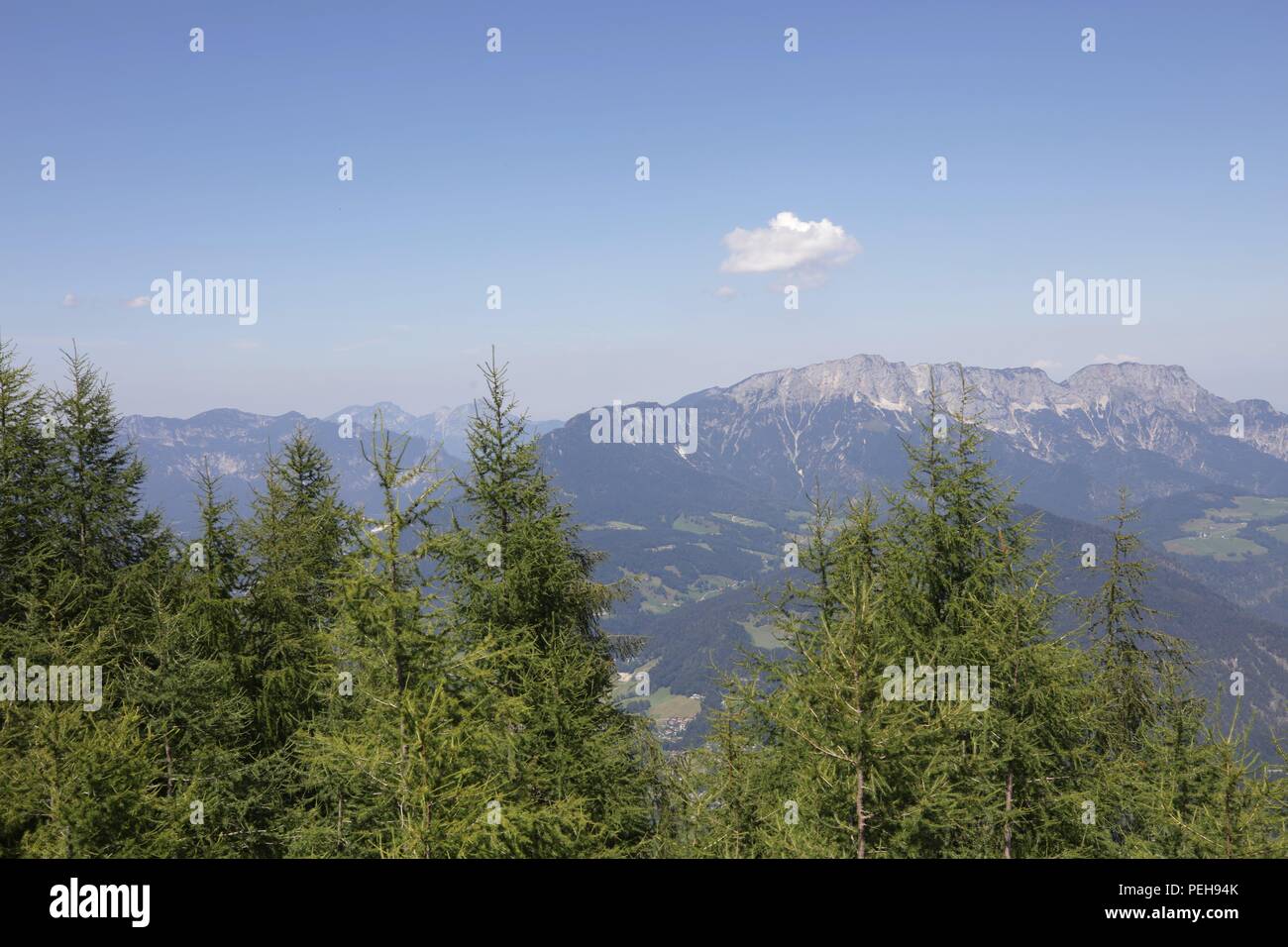 Deutschland. 31 Luglio, 2018. firo Terra e la gente: Baviera: turismo Germania, Alpi montagne: 31.07.2018 Kehlstein in sé è un 1881 m. alto [2] western vertice secondario di Golls nelle Alpi Berchtesgaden nel distretto di Berchtesgadener Land di Baviera (Germania). | Utilizzo di credito in tutto il mondo: dpa/Alamy Live News Foto Stock