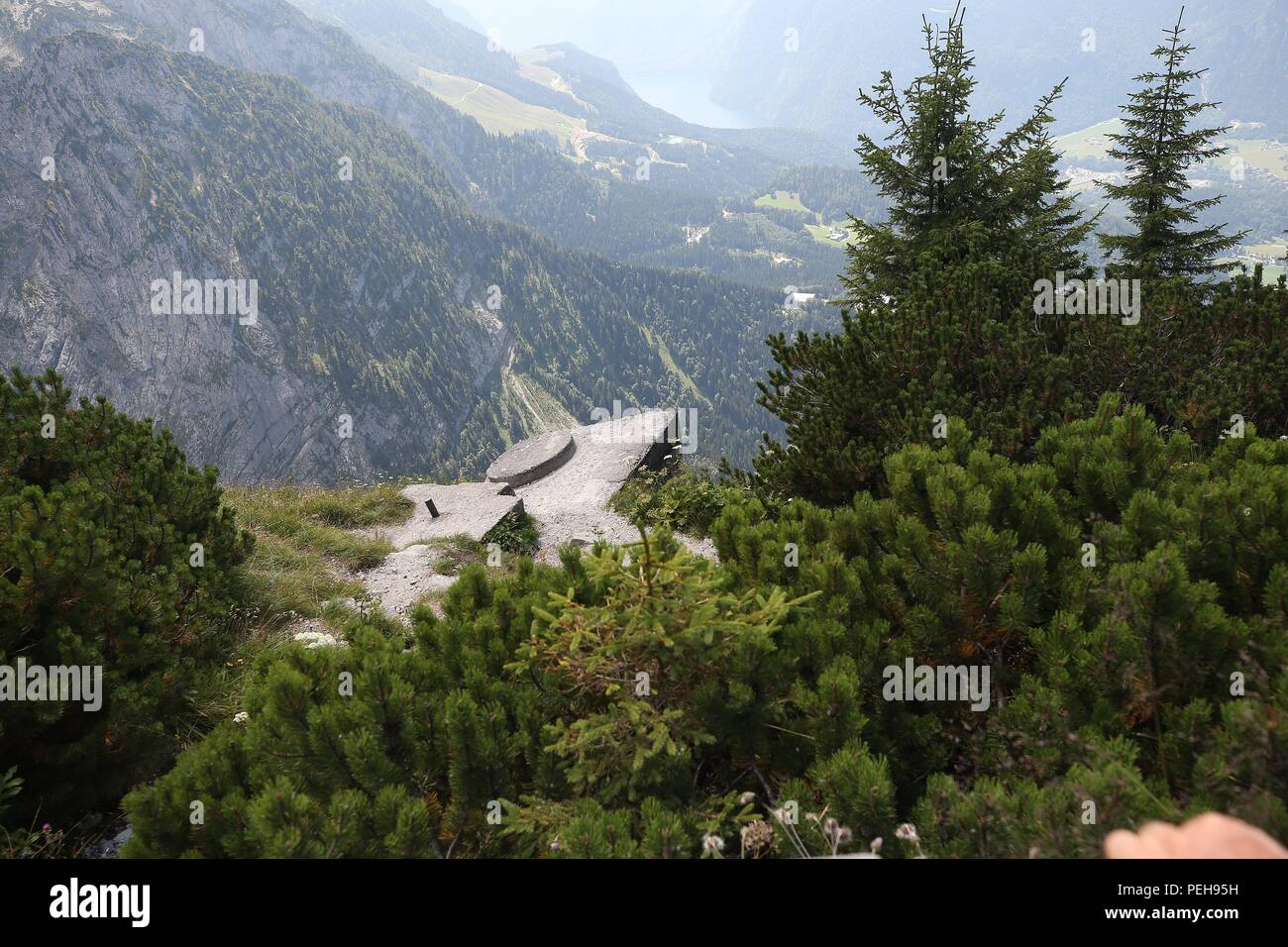 Deutschland. 31 Luglio, 2018. firo Terra e la gente: Baviera: turismo Germania, Alpi montagne: 31.07.2018 Kehlstein in sé è un 1881 m. alto [2] western vertice secondario di Golls nelle Alpi Berchtesgaden nel distretto di Berchtesgadener Land di Baviera (Germania). | Utilizzo di credito in tutto il mondo: dpa/Alamy Live News Foto Stock