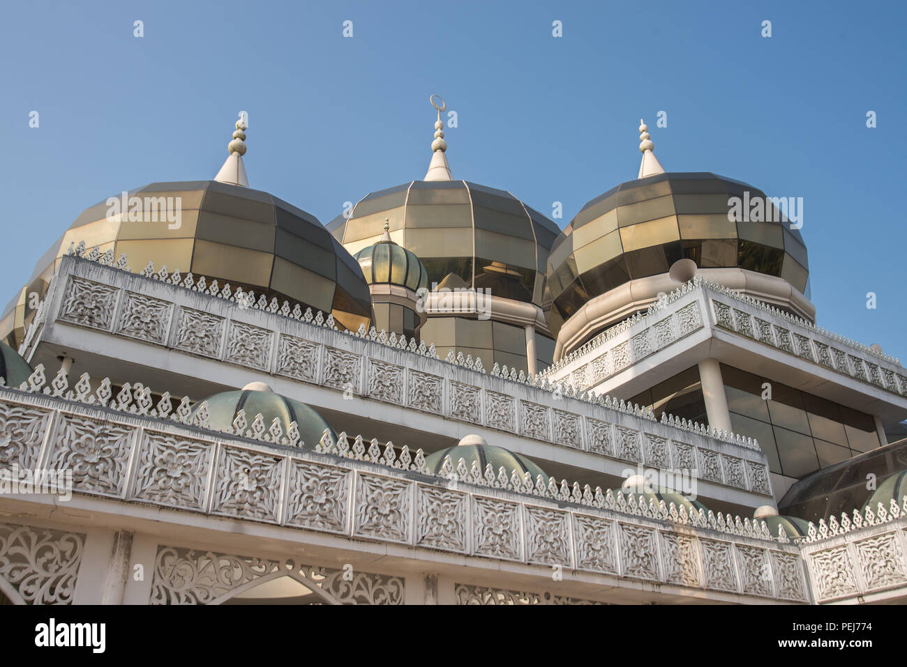 Cristal moschea o Masjid Kristal, Terengganu, Malaysia Foto Stock