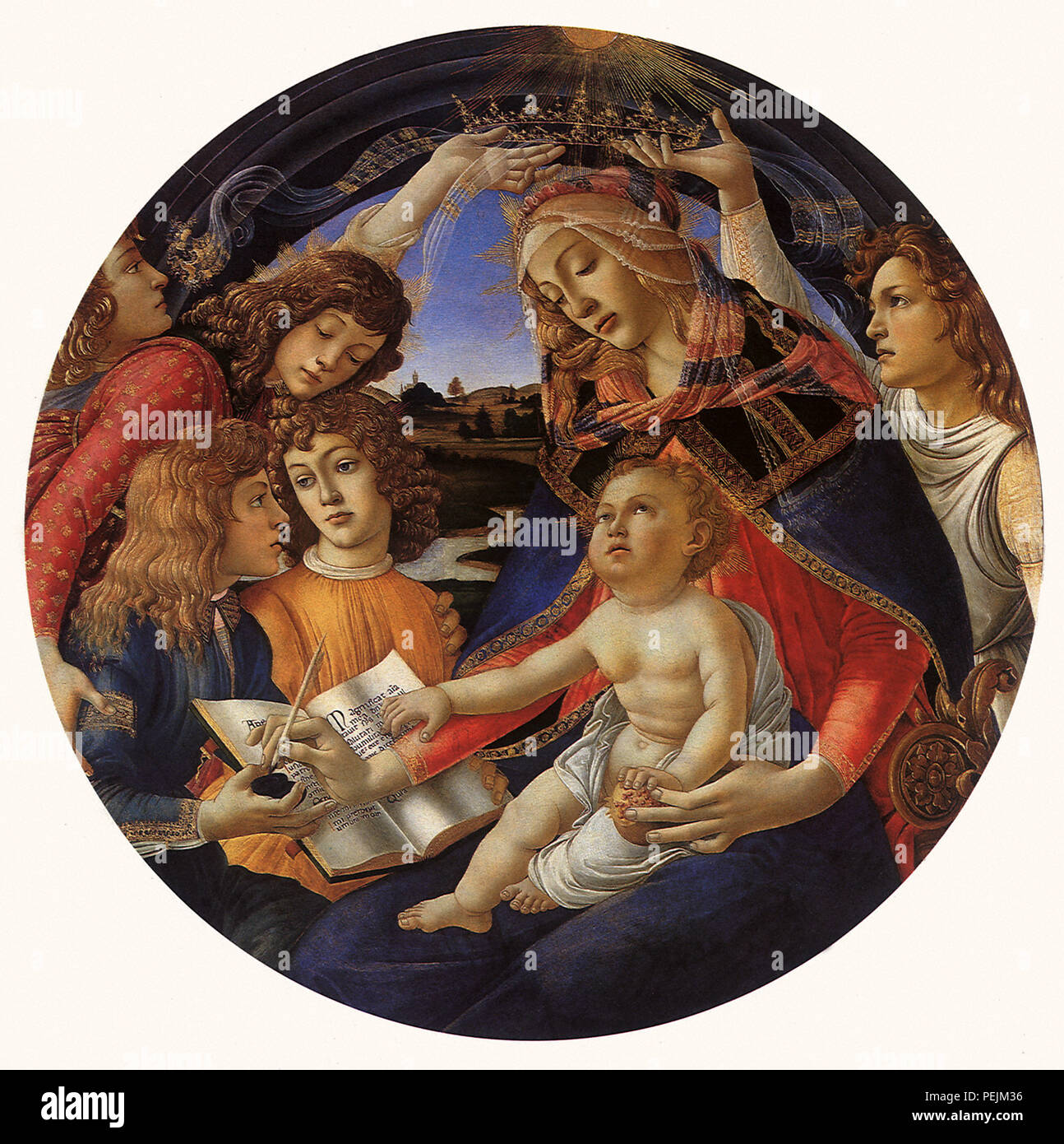 Madonna del Magnificat, Botticelli, Sandro Foto Stock