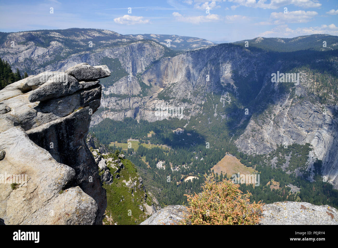 Il parco nazionale di Yosemite Valley punto di visualizzazione, Yosemite National Park, California, Stati Uniti d'America Foto Stock