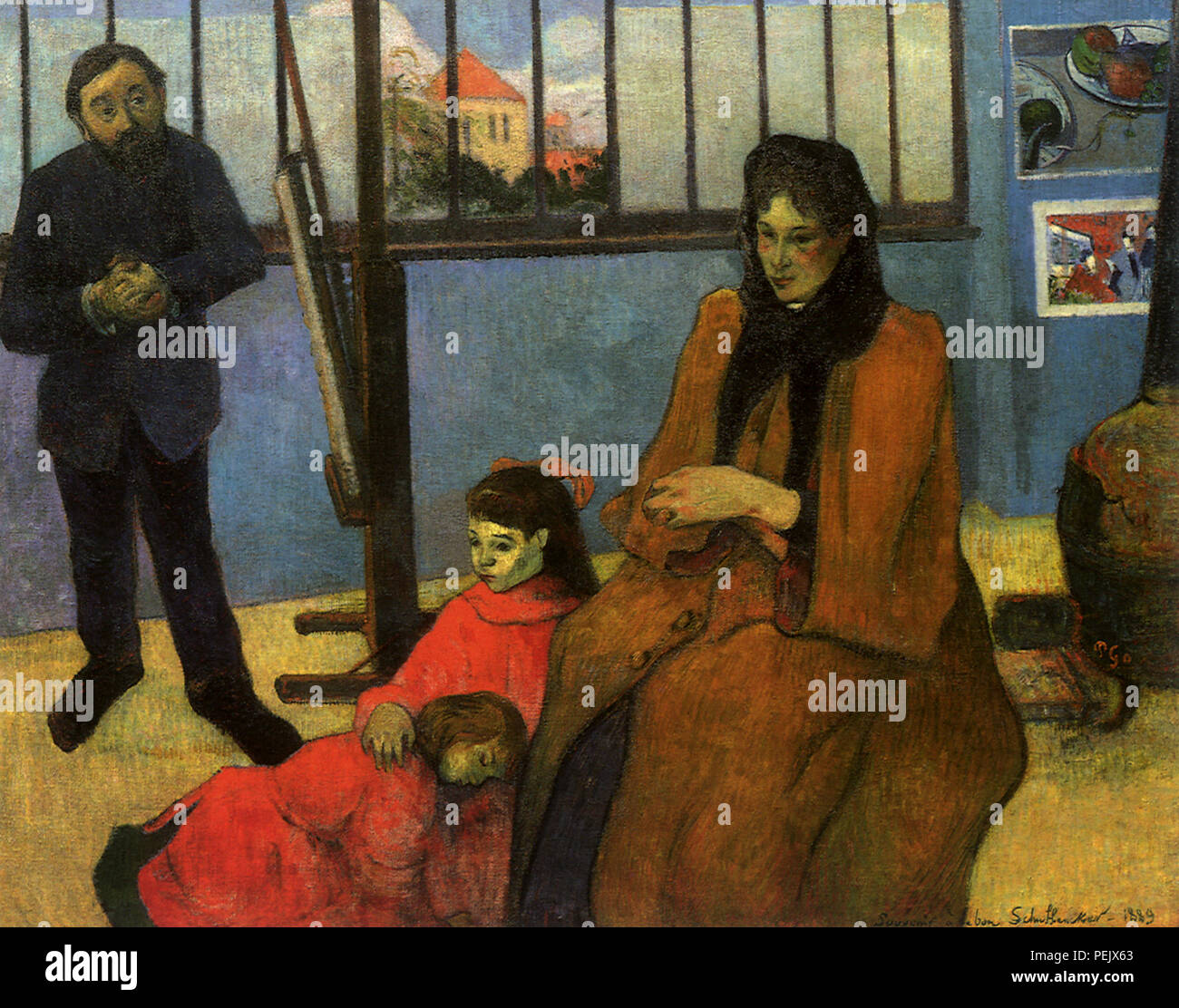 Famiglia Schuffnecker, Gauguin, Paolo Foto Stock
