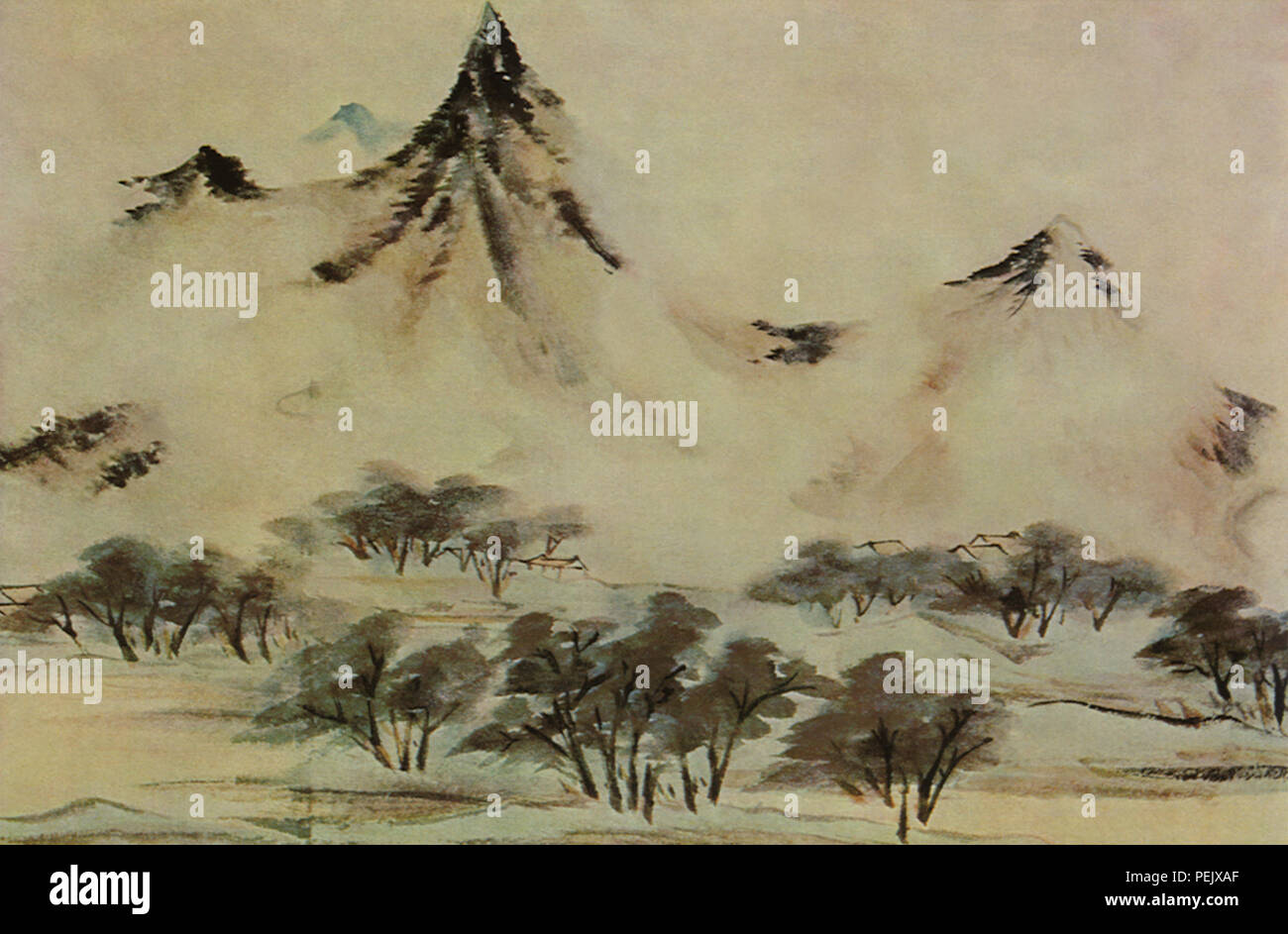 Montagne di nuvole, Shun, Ch'en Foto Stock