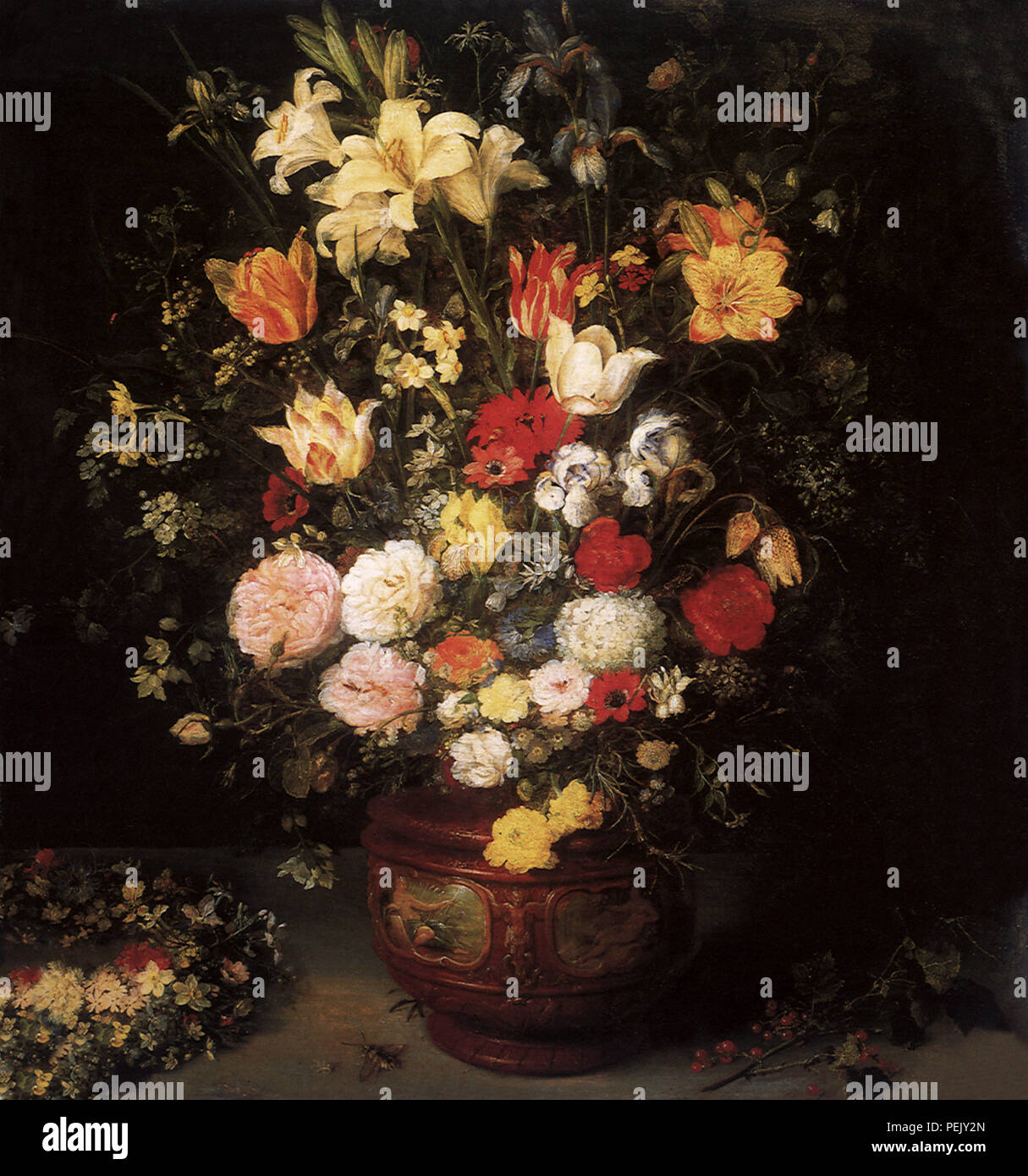 Bouquet di fiori, Brueghel, Jan, the Elder Foto Stock