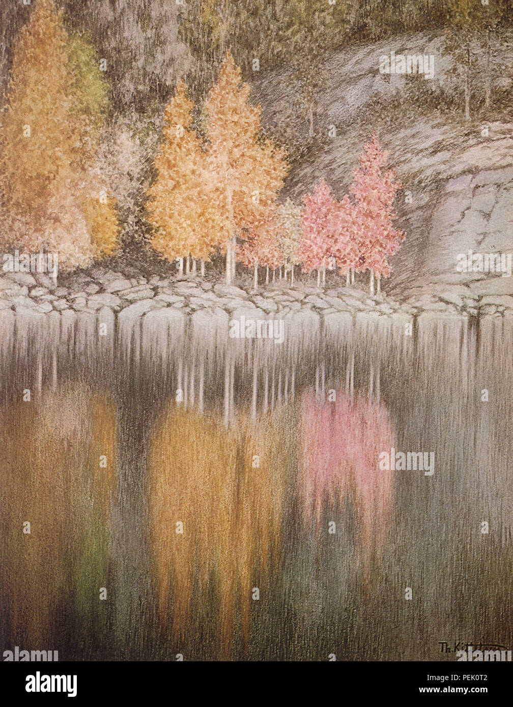 Aspen sanguina, Kittelsen, Theodor Foto Stock