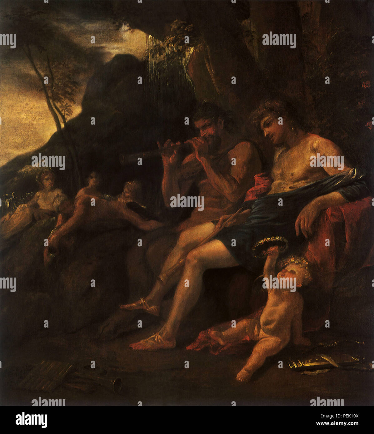 Musica per gli dèi, Poussin, Nicolas Foto Stock