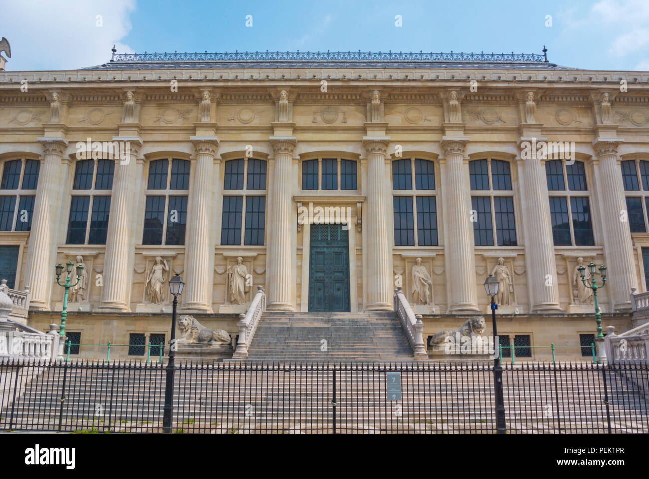 Palais de Justice, casa corte, Ile de la Cite, Parigi, Francia Foto Stock
