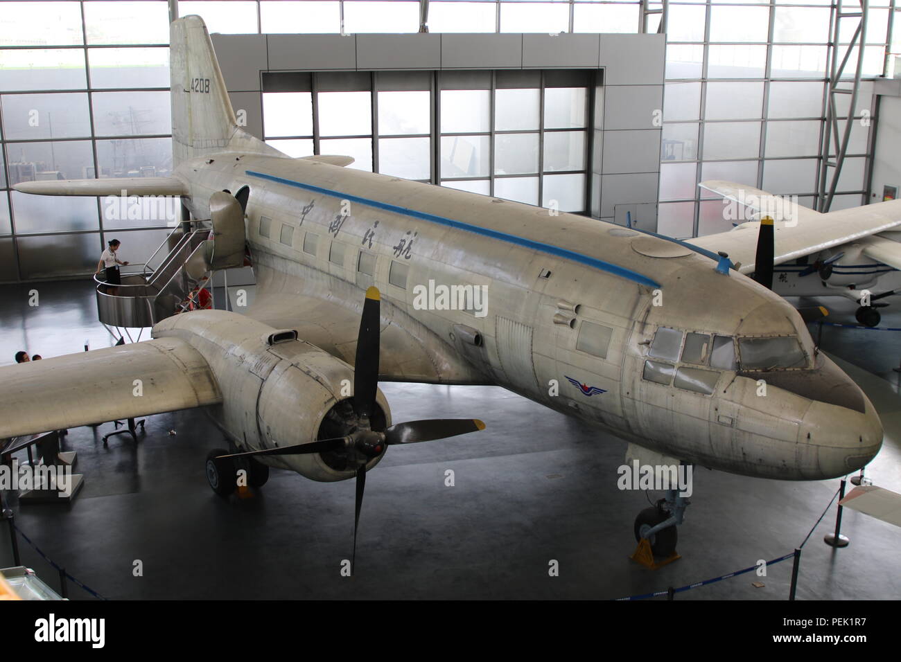 Ilyushin Il-14P registrazione B-4208 di Zhongyuan Al - Civil Aviation Museum, Pechino, Cina Foto Stock