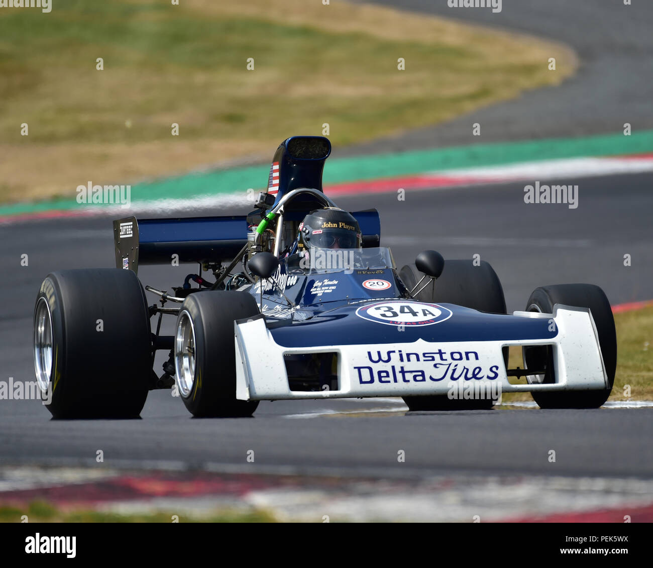Greg Thornton, Surtees TS11, Derek Bell trofeo, Formula 5000, Formula 2, Formula Atlantic, Formula 3, Formula Ford 2000, leggende di Brands Hatch Super Foto Stock