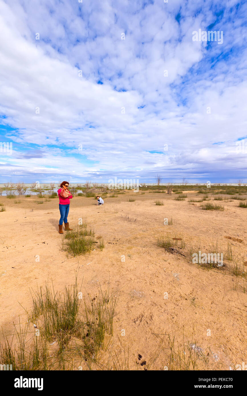 Immagine scattata durante una vacanza in famiglia all'outback territoriale città di Broken Hill nel Nuovo Galles del Sud Australia Foto Stock