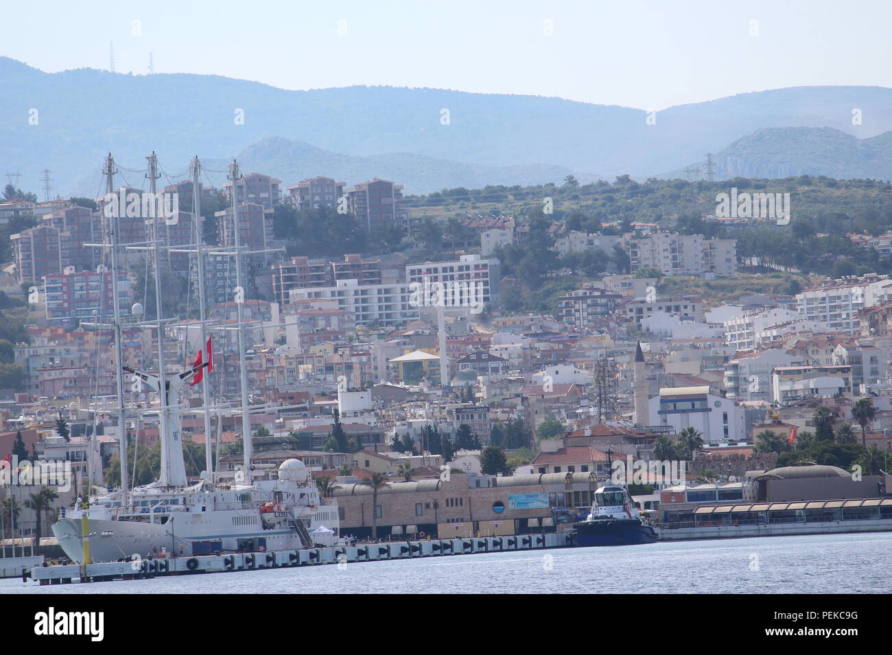 Cruise Port in Kusadasi Turchia Foto Stock