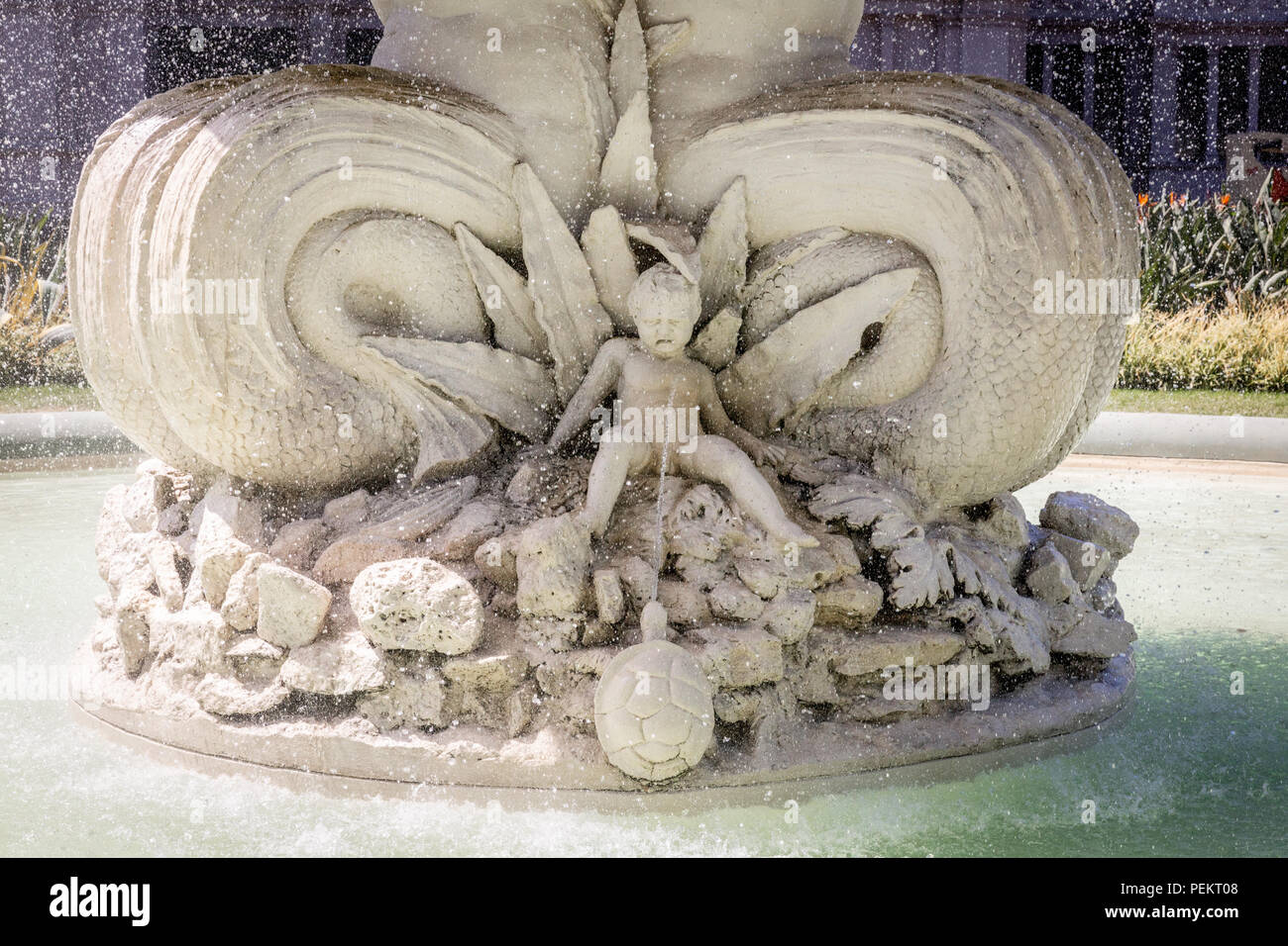 Josef Hochgurtel esposizione della fontana, presso il Royal Exhibition Building a Melbourne, Australia. La fontana è stata creata nel 1880. Foto Stock