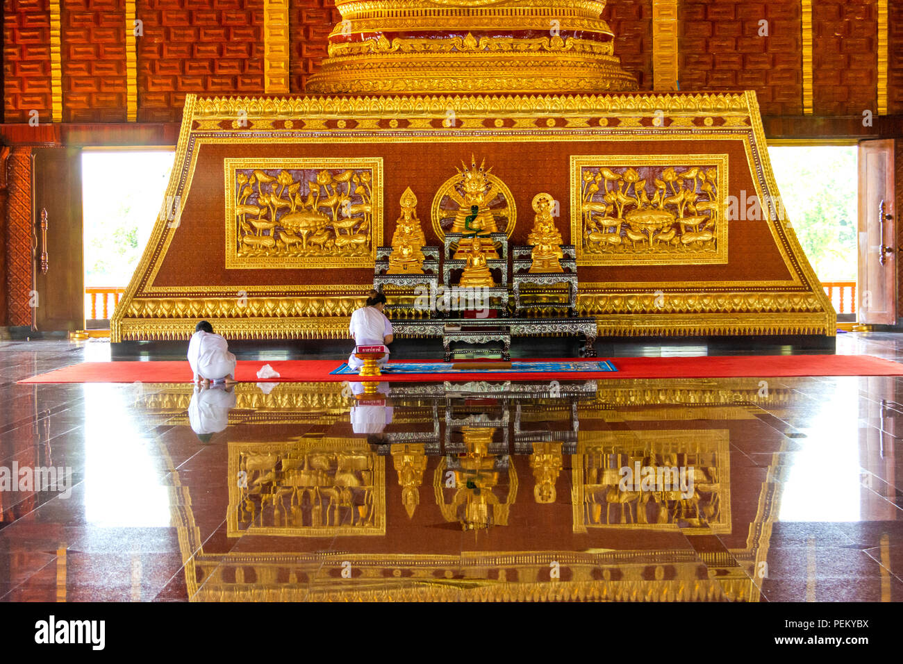 Tempio di Ubon Ratchathani provincia nord-est (ISAN) Regione, Thailandia Foto Stock