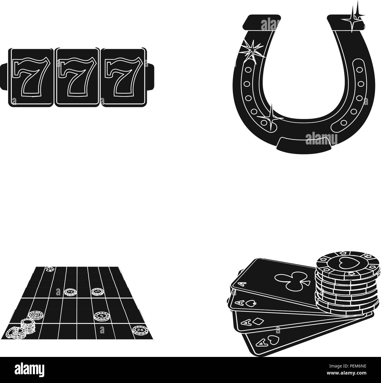 Entusiasmo, ricreazione, hobby e altre icone in stile nero., casinò, intrattenimento, istituzione icone nella raccolta di set Illustrazione Vettoriale