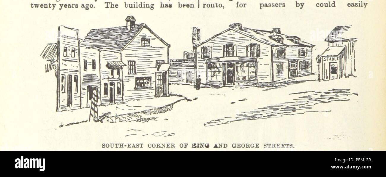 Archivio storico immagine presa da pagina 614 di 'Robertson le attrazioni di Toronto. Una raccolta di bozzetti storici della città vecchia di York dal 1792 fino al 1833 (fino al 1837) e di Toronto da 1834 a 1893 (1914). Anche ... incisioni ... Publi 0648. Foto Stock