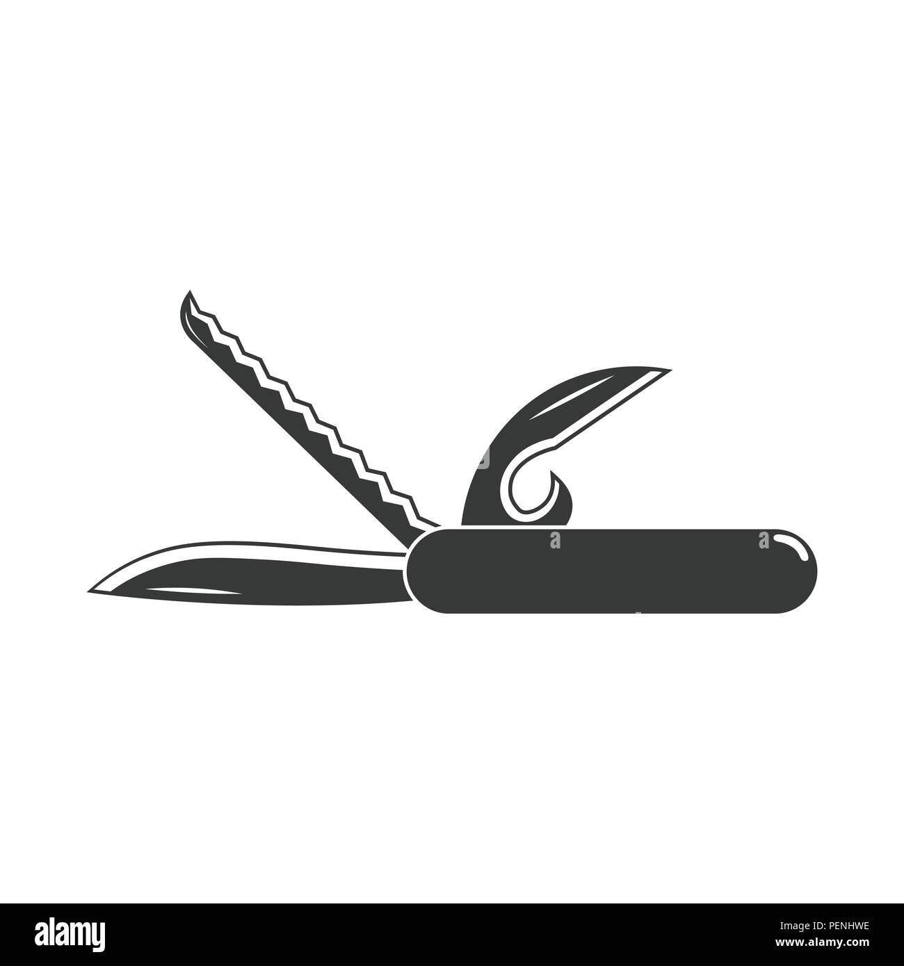 Avventura,app,sfondo,Black,blade,camp,campfire,camping,compact,concetto,taglio,design,l'elemento,attrezzature,forest,graphic,grigio, escursione,escursioni,holiday,icona,immagine,isolato,kit,coltello,logo,metalli,multi,multifunctional,natura,apriporta,all'aperto,parco,TASCA,servizio,Sharp,segno,l'acciaio,l'estate,swiss,il simbolo,l'attrezzo,turismo,tourist,corsa,vettore,web,bianco vettori vettore , Illustrazione Vettoriale