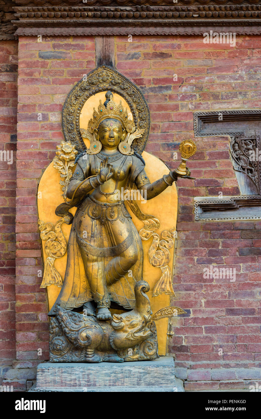 Lalitpur, Hanuman Dhoka Royal Palace, Patan Durbar Square Foto Stock