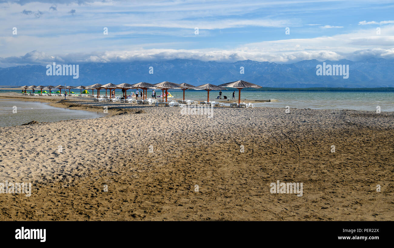 Famoso Queens Spiaggia Di Nin Vicino A Zadar Croazia Foto