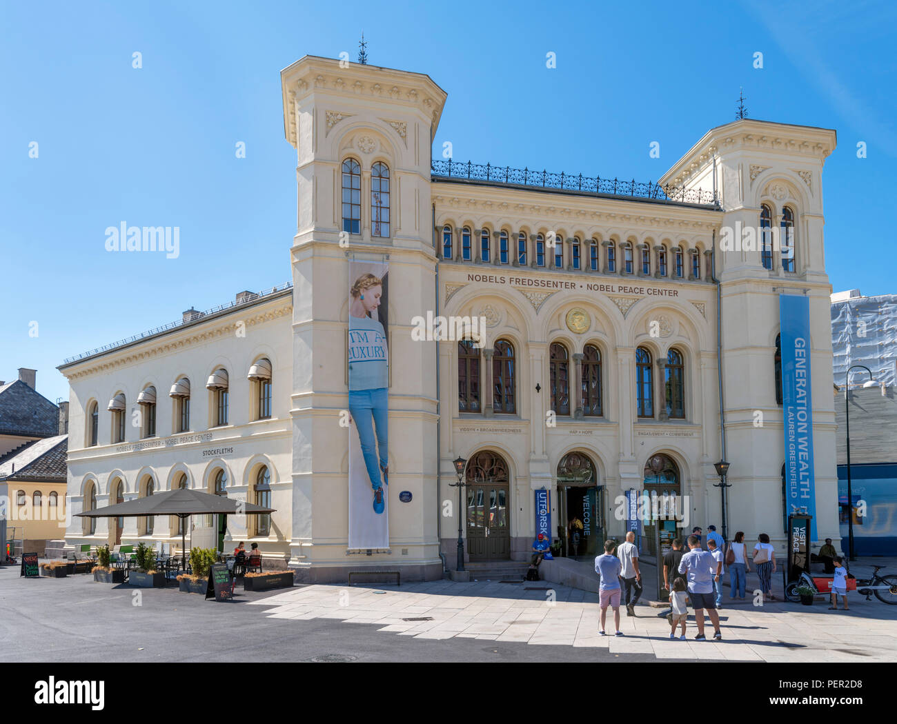 Il Premio Nobel per la Pace (Centro Nobel Fredssenter), Oslo, Norvegia Foto Stock