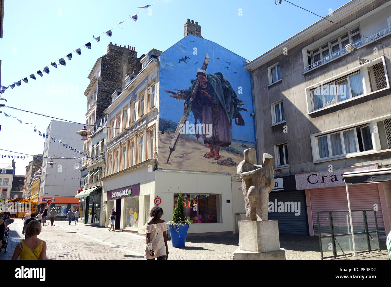 Boulogne-sur-Mer in Francia settentrionale 2018 Foto Stock