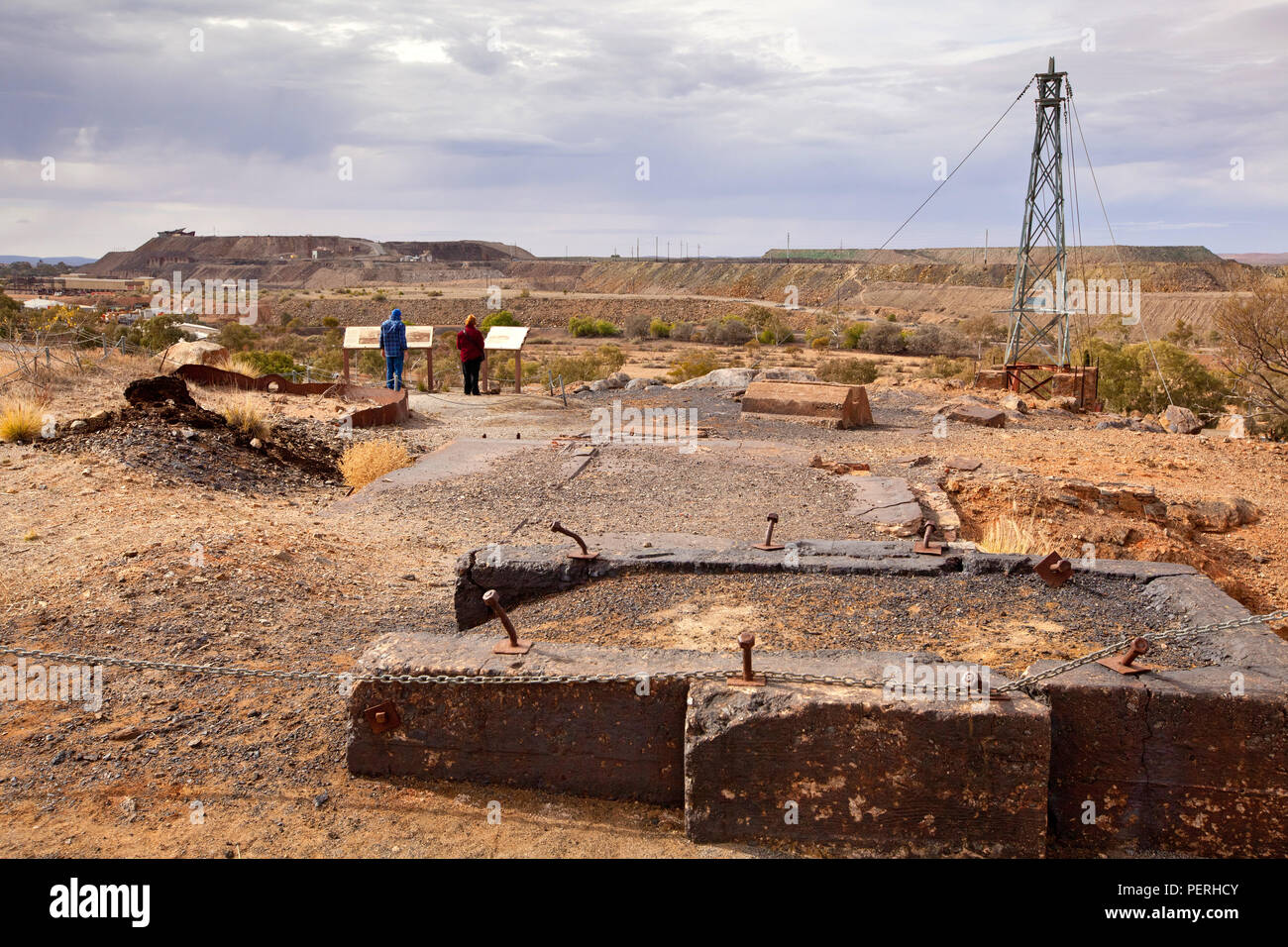 La città mineraria di Broken Hill nel Nuovo Galles del Sud Australia Foto Stock