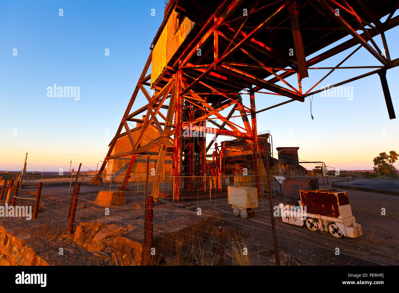 La città mineraria di Broken Hill nel Nuovo Galles del Sud Australia Foto Stock