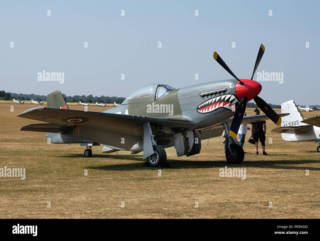 North American Mustang P51D. American seconda guerra mondiale e la guerra di Corea fighter. Foto Stock
