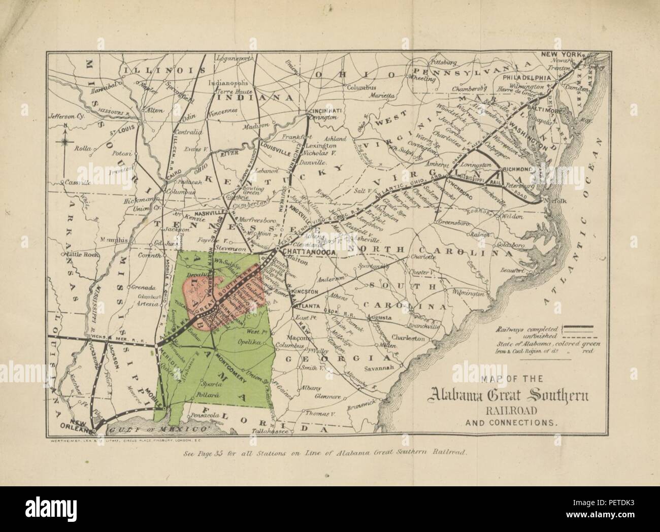 Archivio Storico immagini tratte da pagina 7 di "paese collinare di Alabama, U.S.A.; o, terra di riposo. [Un opuscolo pubblicato per il comitato inglese dei detentori di Alabama otto per cento oro obbligazioni di Stato del 1870. Con una mappa dell'Alabama grande 1896. Foto Stock