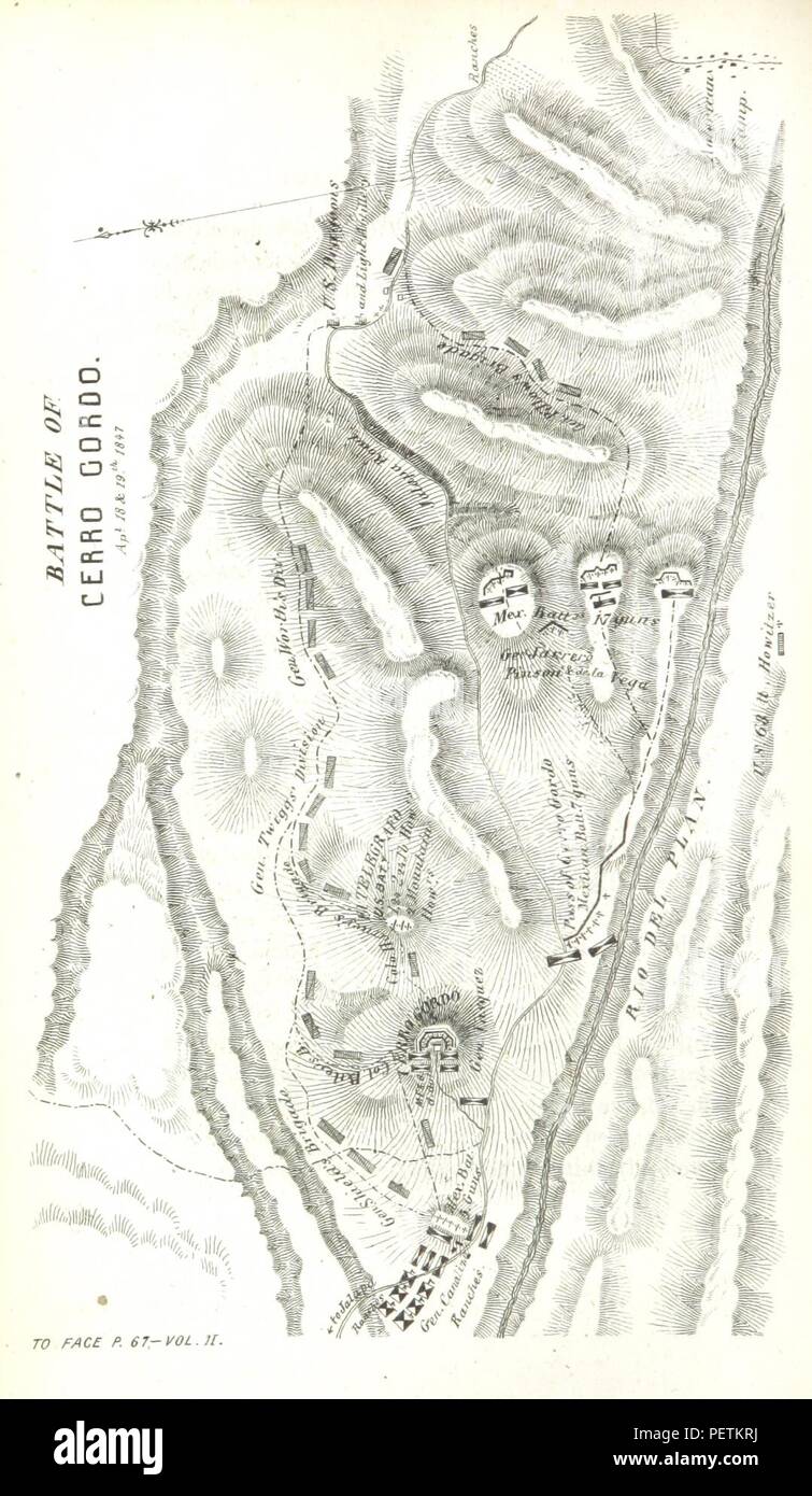 Archivio Storico immagini tratte da pagina 80 di "La guerra con il Messico" Foto Stock