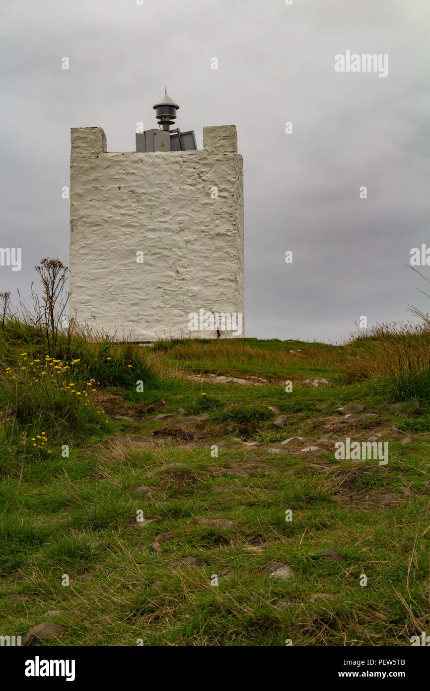 Faro sull isola di Whithorn Foto Stock