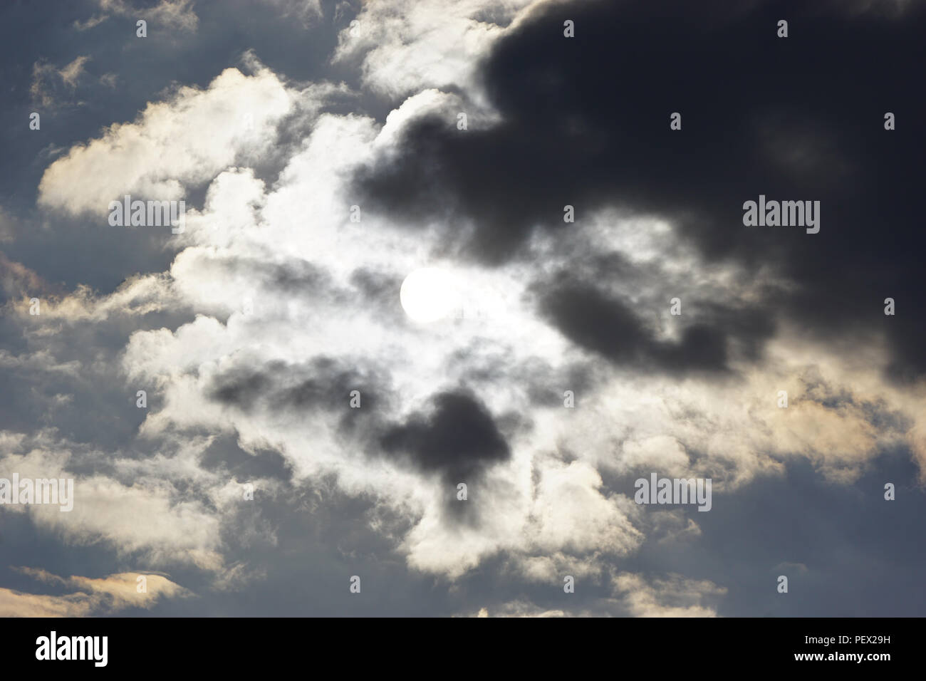 Dramma di cielo Foto Stock