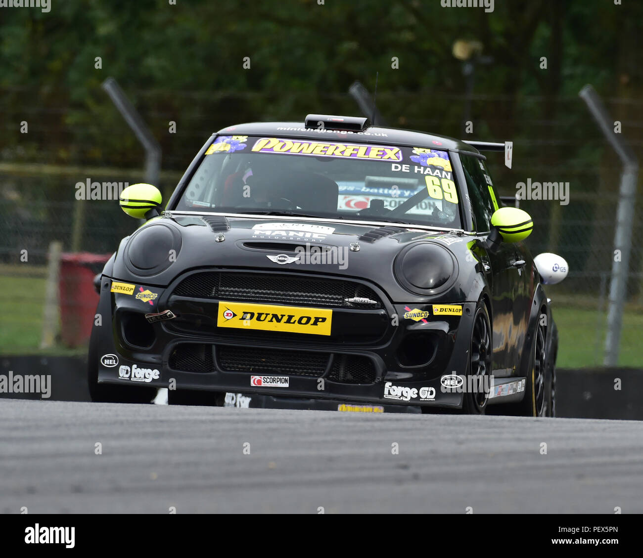 Paolo De Haan, Mini F56 JCW, Mini Sfida, DTM gara incontro, Deutsche Tourenwagen Masters, Circuito del Grand Prix, Brands Hatch, Kent, Inghilterra, XI XII Foto Stock