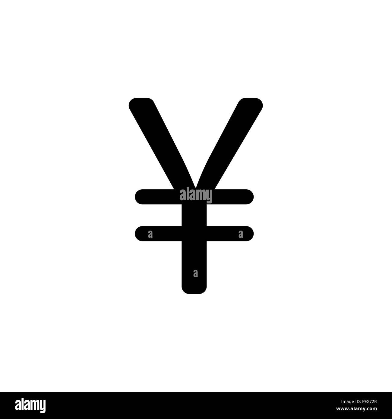 Yuan cinese icona. Illustrazione Vettoriale. simbolo (segno) Illustrazione Vettoriale