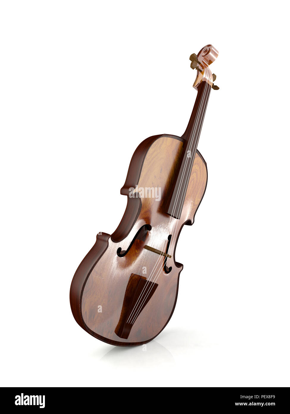 Violino isolati su sfondo bianco Foto Stock