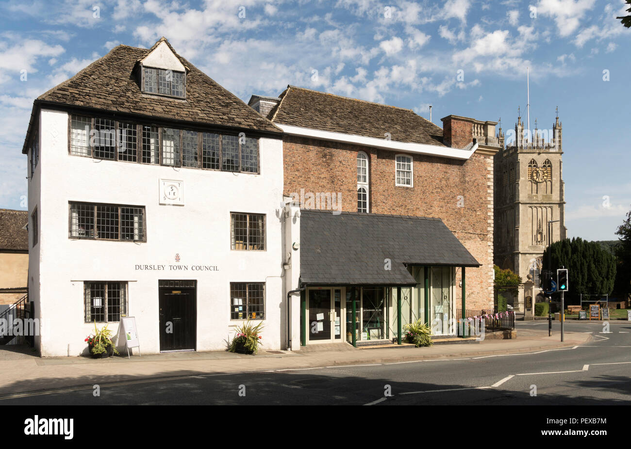 Jacob's House, Dursley consiglio comunale edificio, Gloucestershire, England, Regno Unito Foto Stock