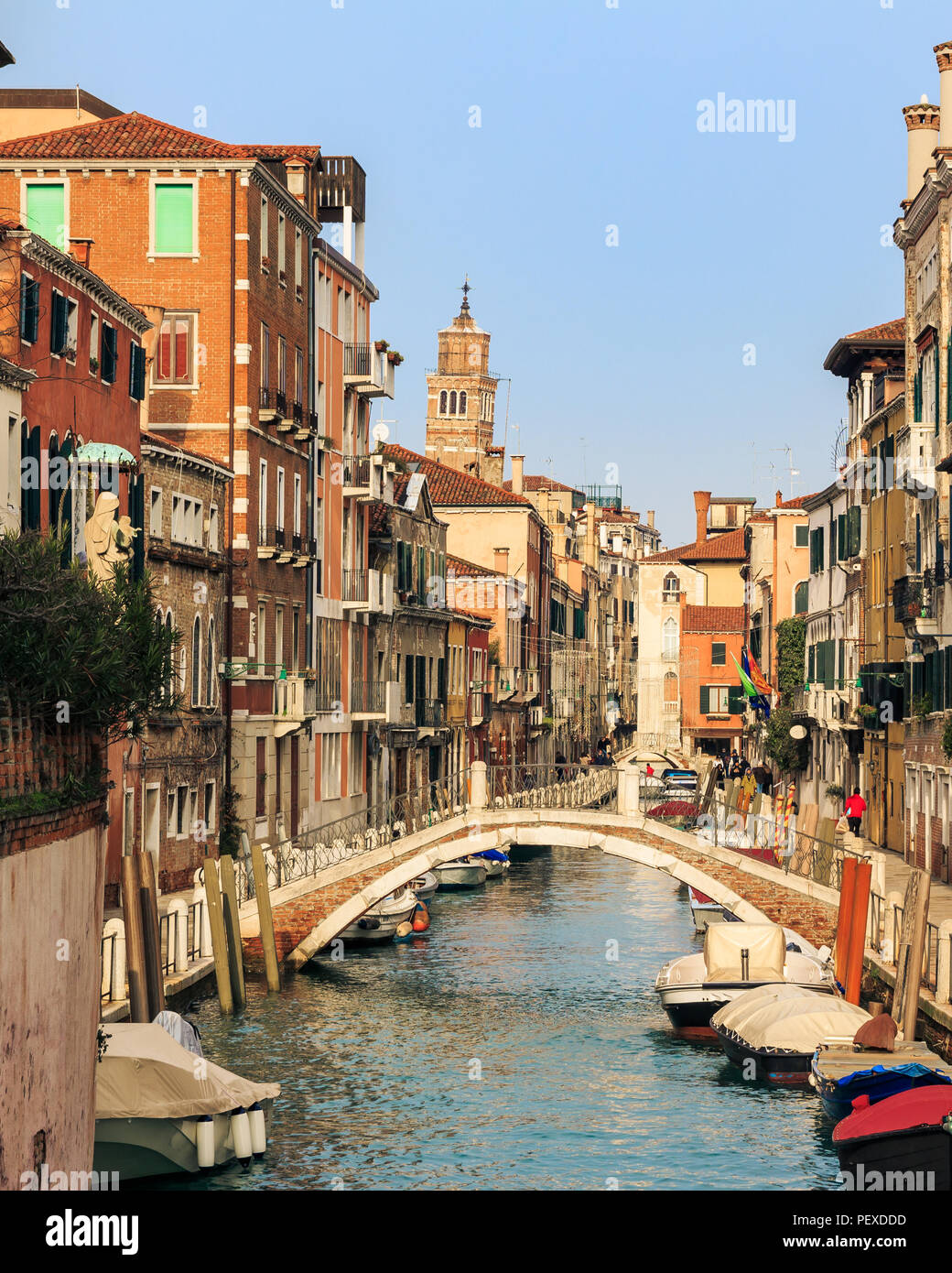 Tradizionale e iconico strade di Venezia Foto Stock