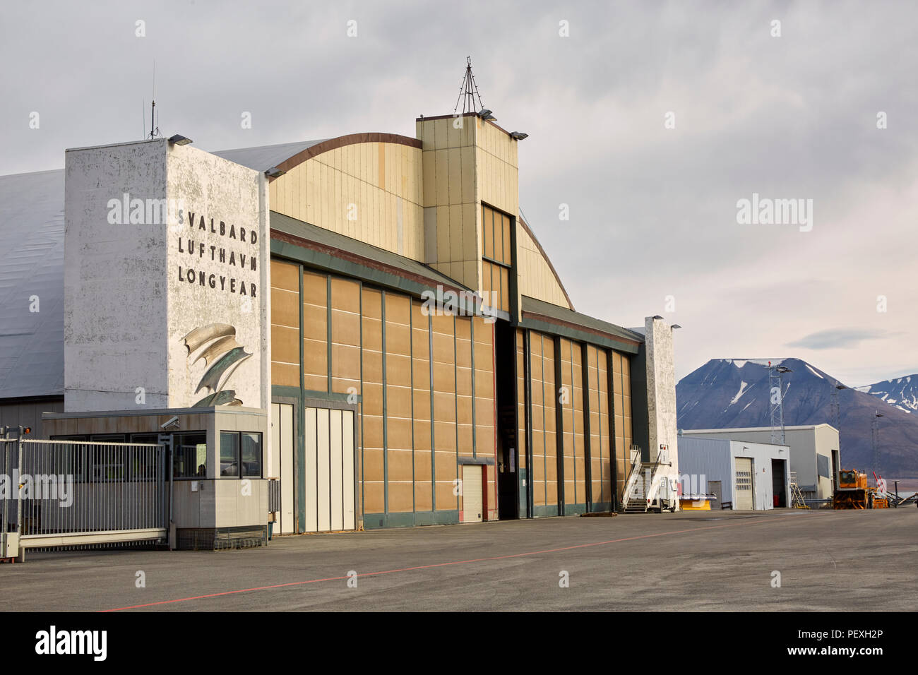 Svalbard Aeroporto di Longyearbyen Longyearbyen Lufthavn Foto Stock