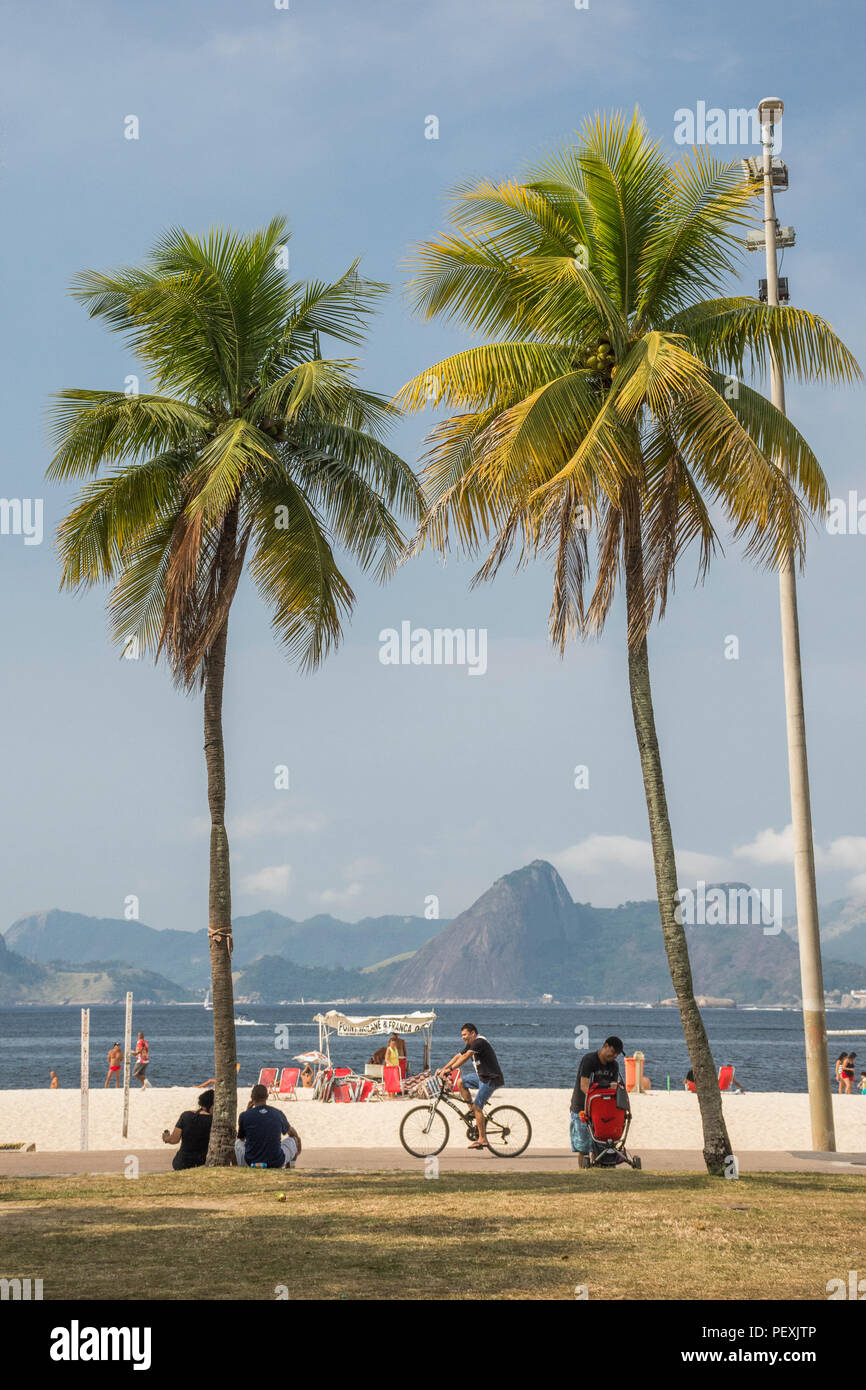Il Flamengo Park, Rio de Janeiro, Brasile Foto Stock